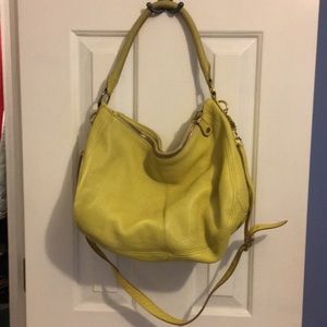 J.Crew Bright Yellow Leather purse
